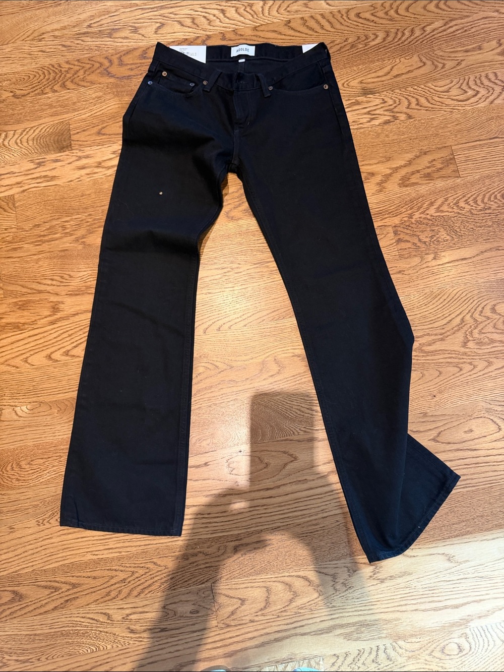 Agolde low rise boot in black NWT
